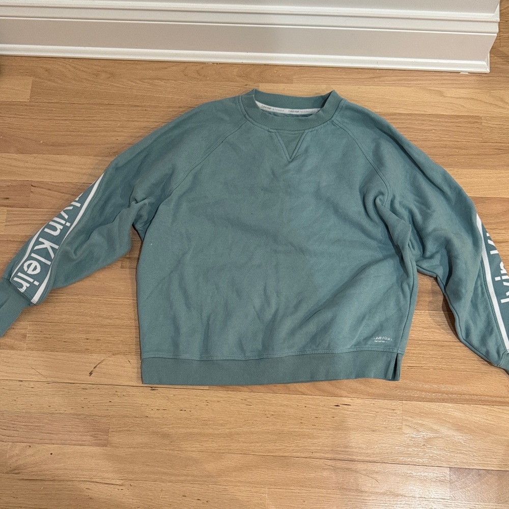 Calvin Klein Teal Crewneck Sweater